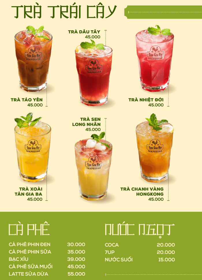 TRÀ TRÁI CÂY